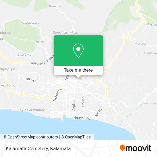 Kalamata Cemetery map