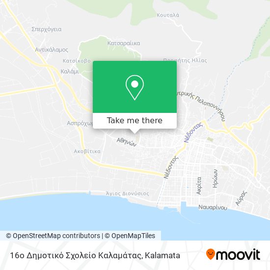 16ο Δημοτικό Σχολείο Καλαμάτας map