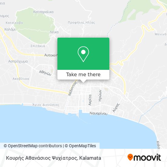Κουρής Αθανάσιος Ψυχίατρος map