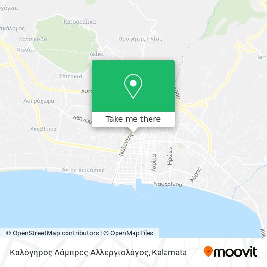 Καλόγηρος Λάμπρος Αλλεργιολόγος map