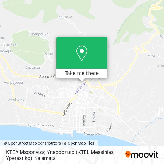 ΚΤΕΛ Μεσσηνίας Υπεραστικό (KTEL Messinias Yperastiko) map