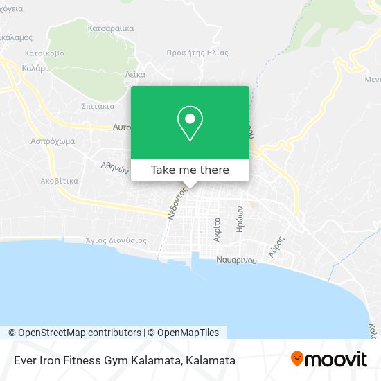 Ever Iron Fitness Gym Kalamata map
