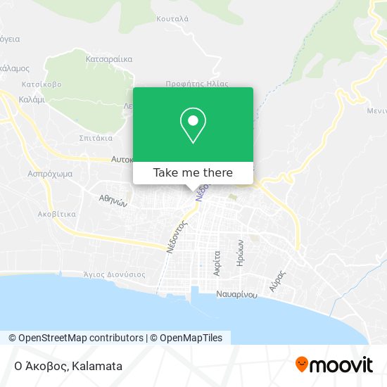 Ο Άκοβος map