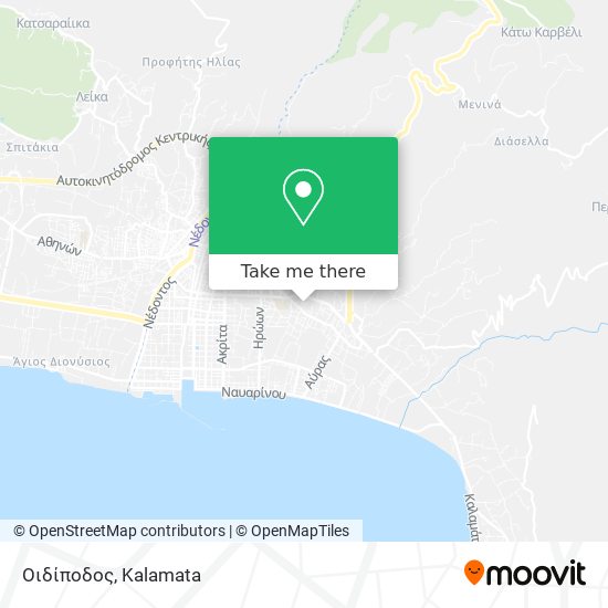 Οιδίποδος map