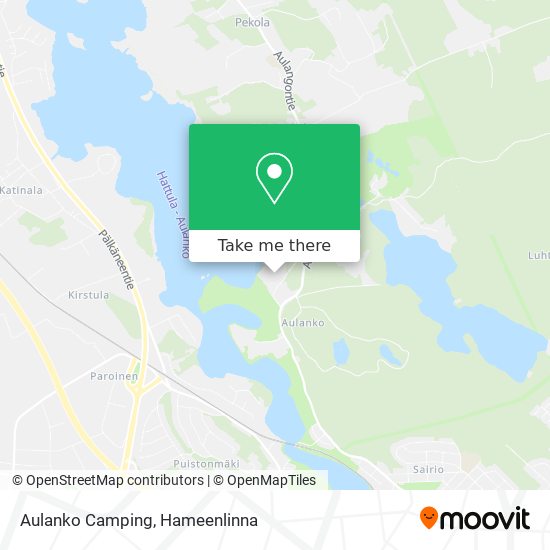 Aulanko Camping map