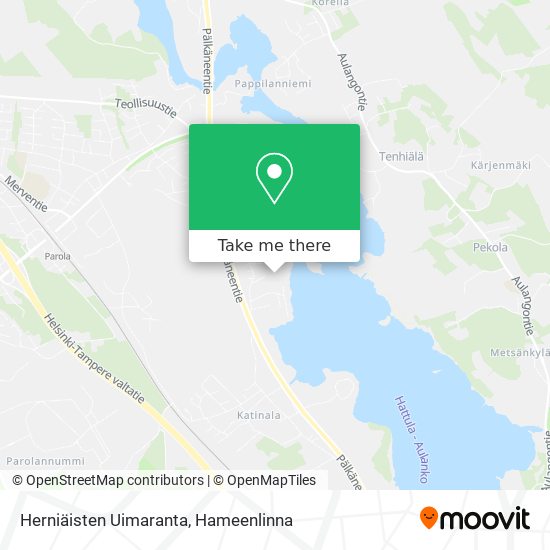 Herniäisten Uimaranta map