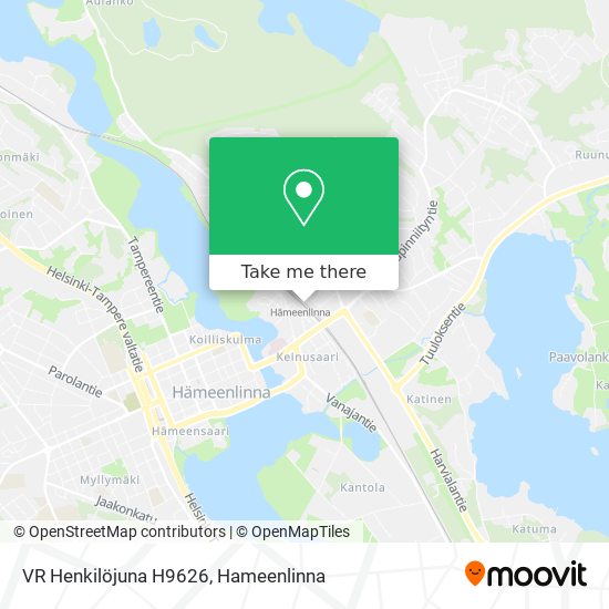 VR Henkilöjuna H9626 map
