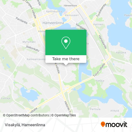 Visakylä map