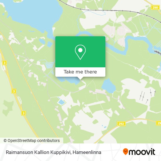 Raimansuon Kallion Kuppikivi map