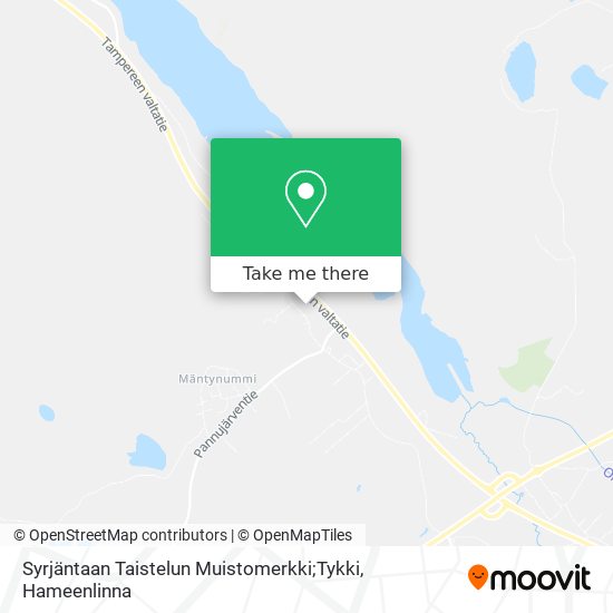 Syrjäntaan Taistelun Muistomerkki;Tykki map