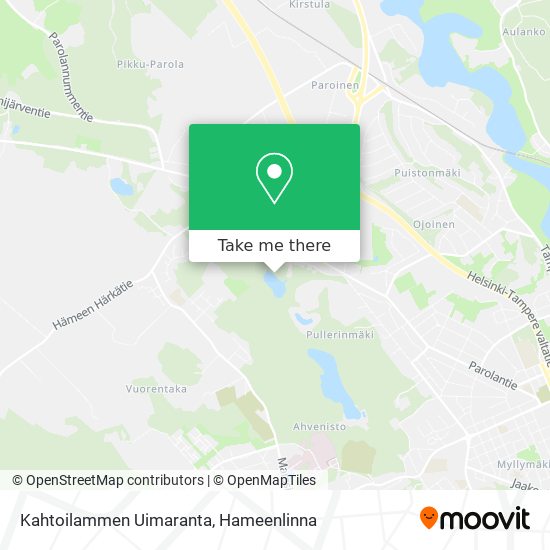 Kahtoilammen Uimaranta map