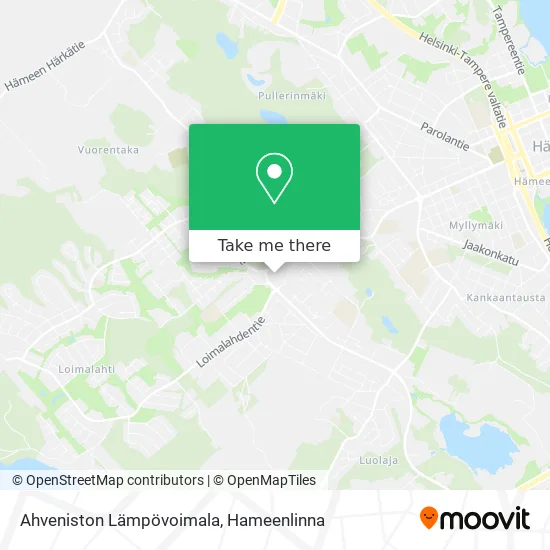 Ahveniston Lämpövoimala map