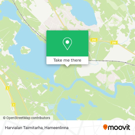 Harvialan Taimitarha map