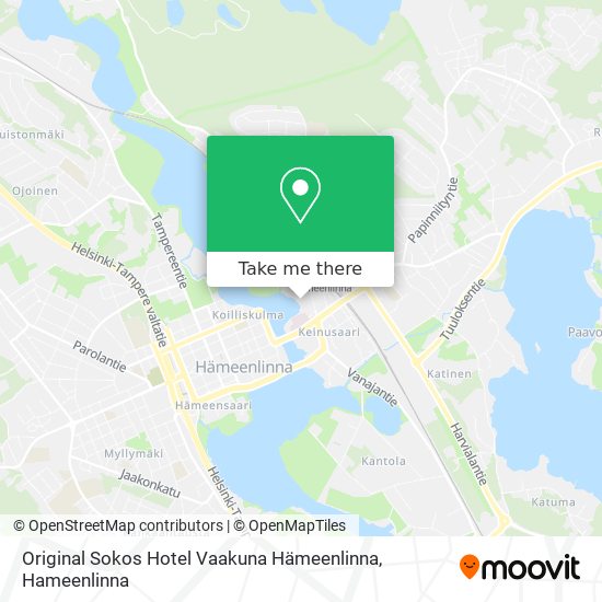 Original Sokos Hotel Vaakuna Hämeenlinna map