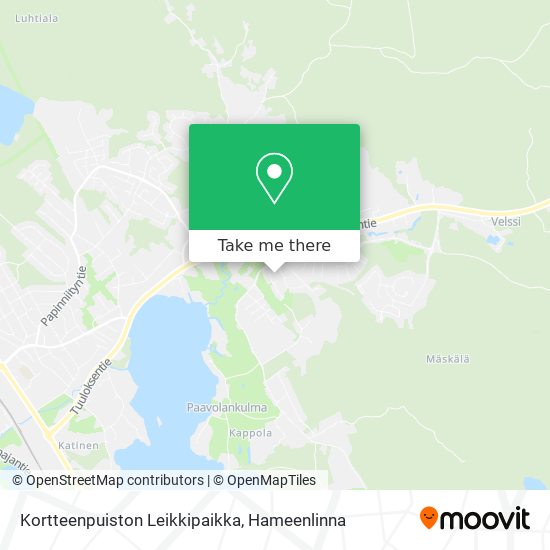 Kortteenpuiston Leikkipaikka map