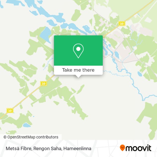 Metsä Fibre, Rengon Saha map