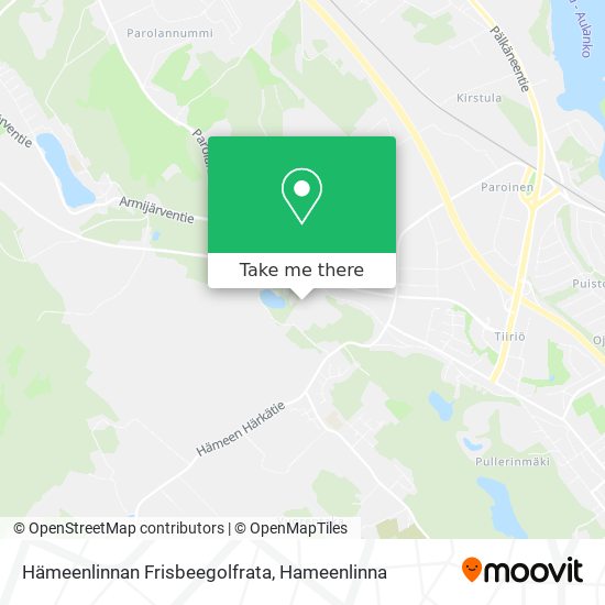 Hämeenlinnan Frisbeegolfrata map