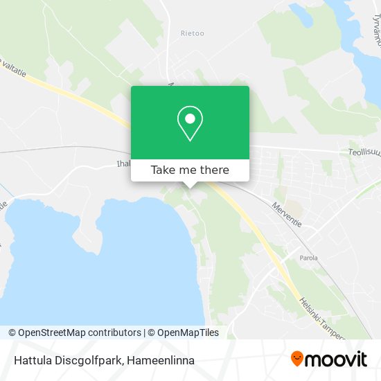Hattula Discgolfpark map