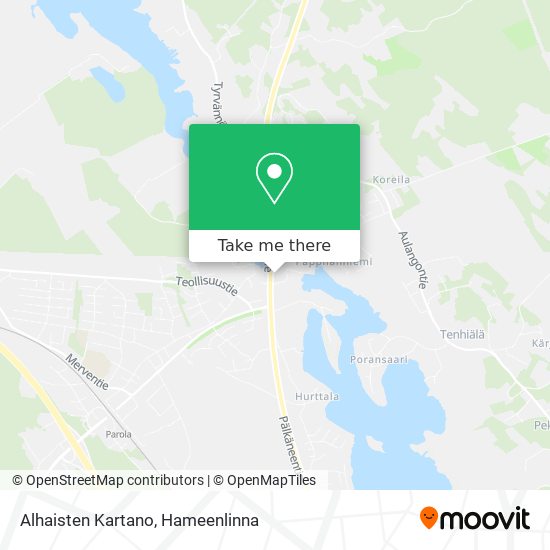Alhaisten Kartano map