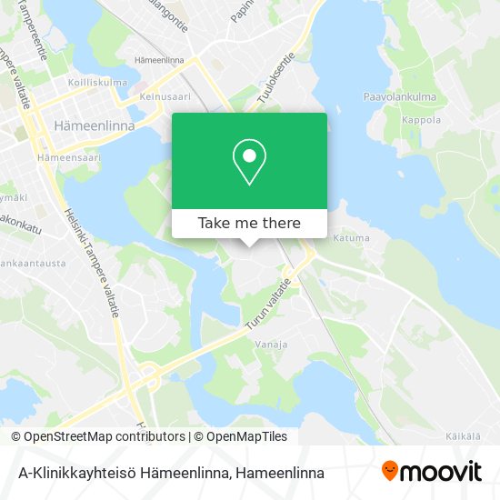 A-Klinikkayhteisö Hämeenlinna map