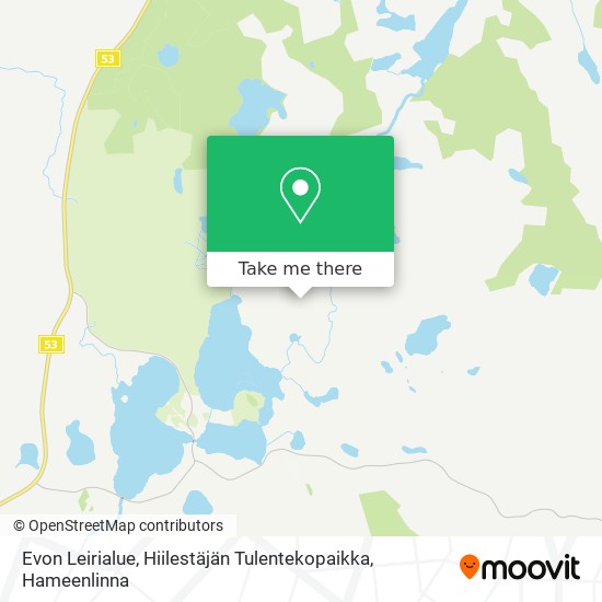 Evon Leirialue, Hiilestäjän Tulentekopaikka map