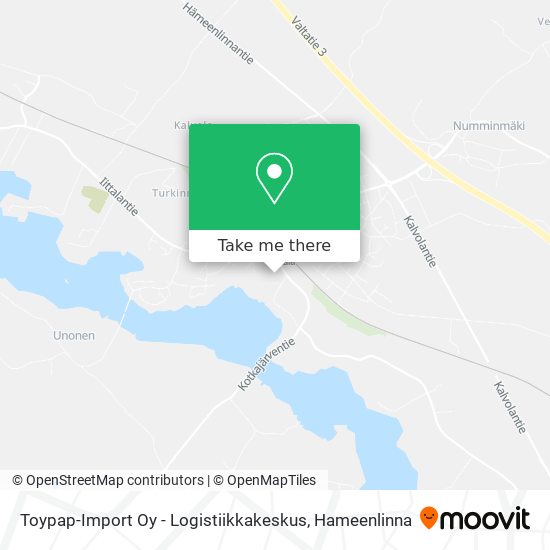 Toypap-Import Oy - Logistiikkakeskus map