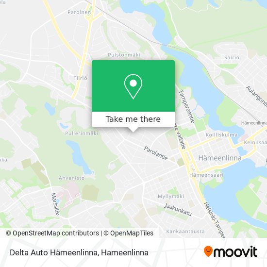 Delta Auto Hämeenlinna map