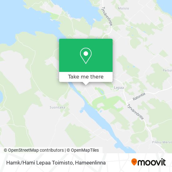 Hamk/Hami Lepaa Toimisto map