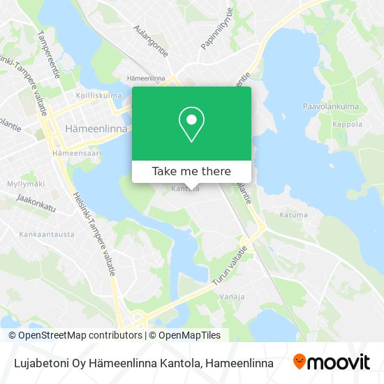 Lujabetoni Oy Hämeenlinna Kantola map