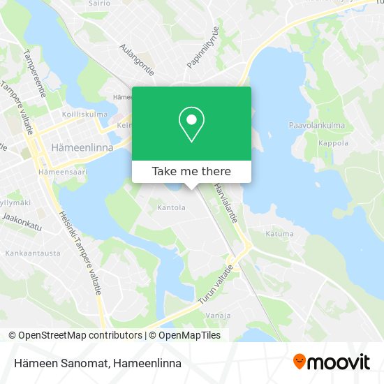 Hämeen Sanomat map