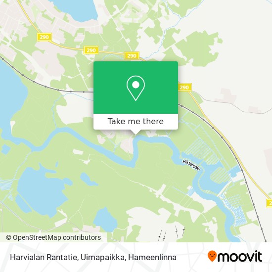 Harvialan Rantatie, Uimapaikka map