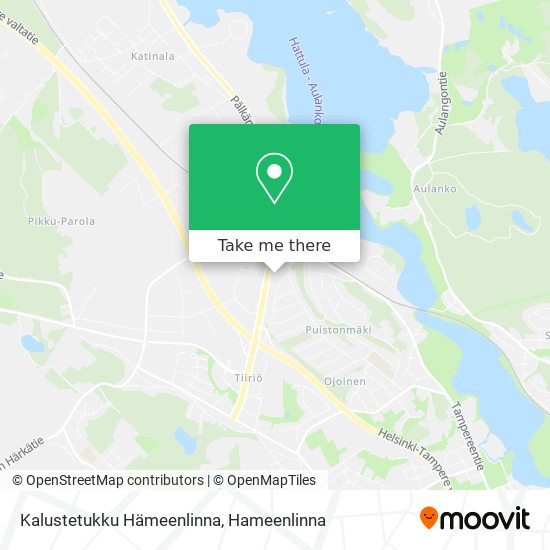 Kalustetukku Hämeenlinna map