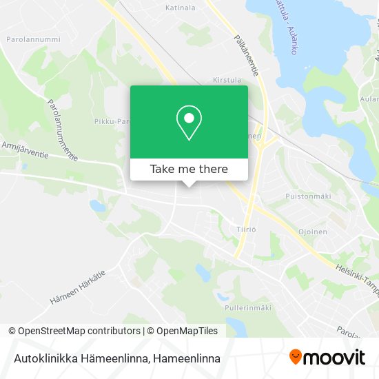 Autoklinikka Hämeenlinna map