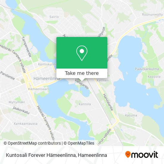 Kuntosali Forever Hämeenlinna map
