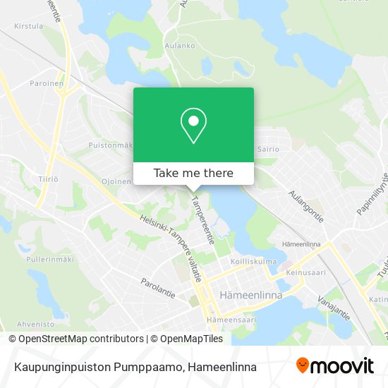 Kaupunginpuiston Pumppaamo map