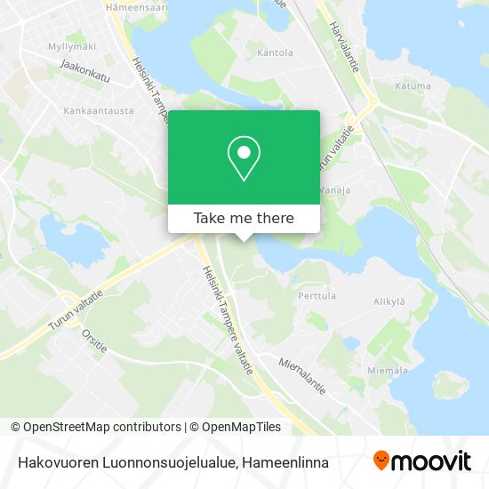 Hakovuoren Luonnonsuojelualue map