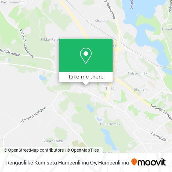 Rengasliike Kumisetä Hämeenlinna Oy map