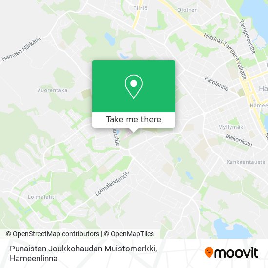 Punaisten Joukkohaudan Muistomerkki map