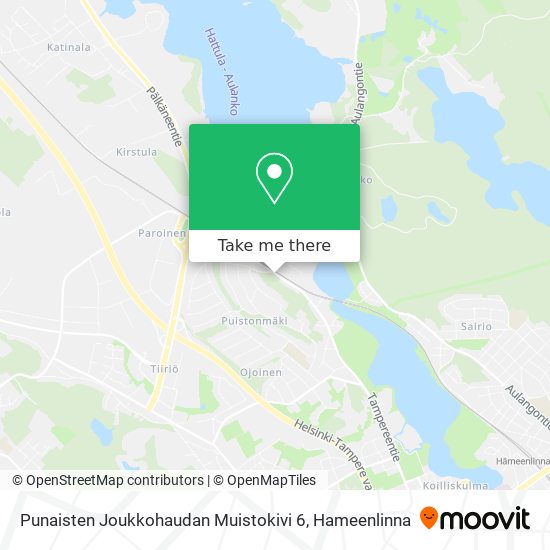 Punaisten Joukkohaudan Muistokivi 6 map