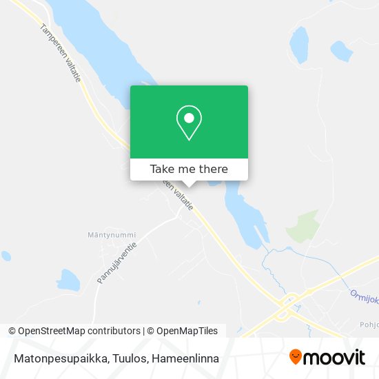 Matonpesupaikka, Tuulos map