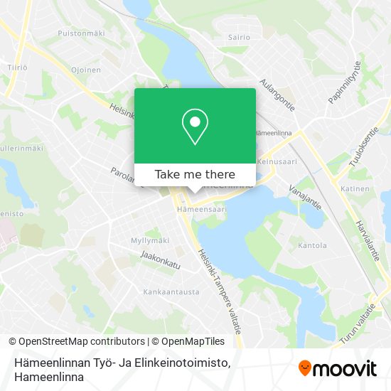 Hämeenlinnan Työ- Ja Elinkeinotoimisto map