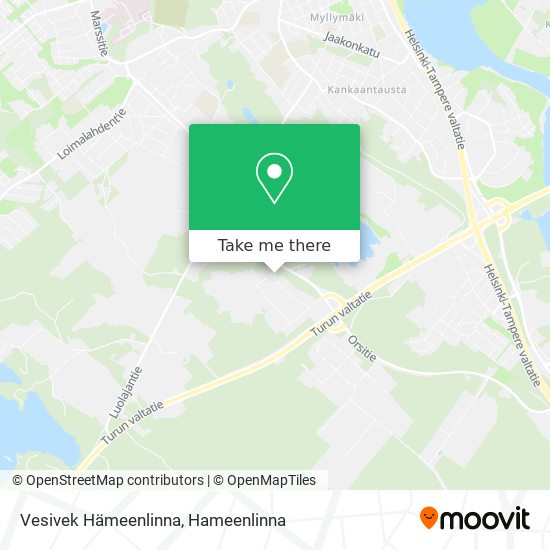 Vesivek Hämeenlinna map