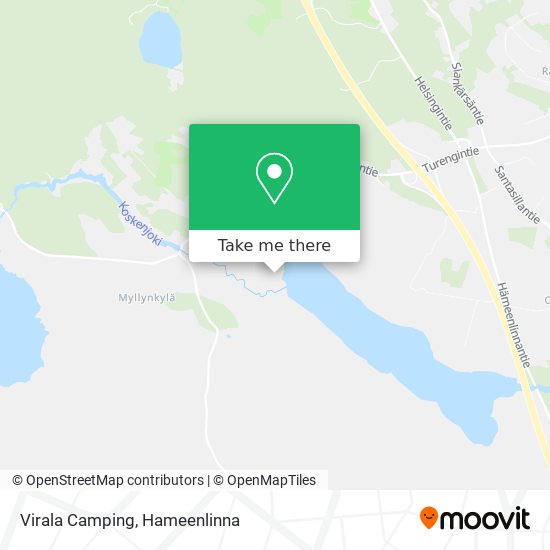 Virala Camping map