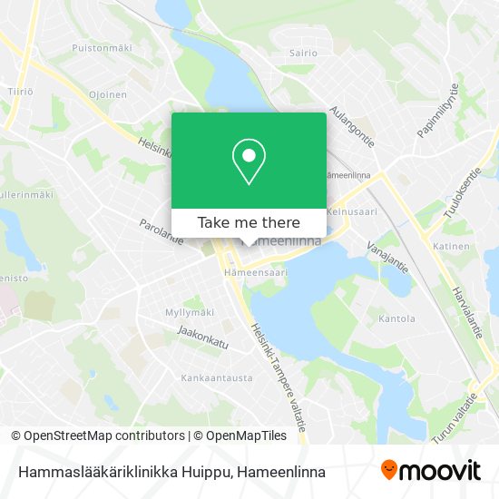 Hammaslääkäriklinikka Huippu map