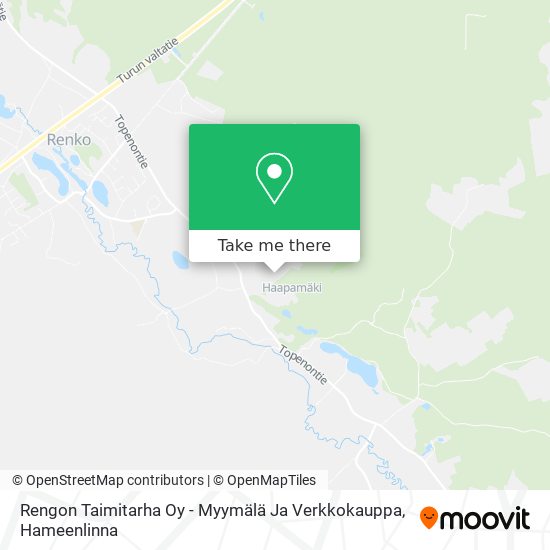 Rengon Taimitarha Oy - Myymälä Ja Verkkokauppa map