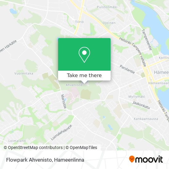 Flowpark Ahvenisto map