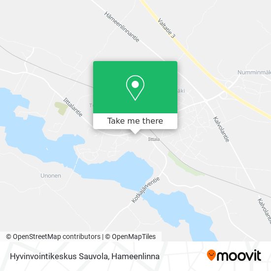Hyvinvointikeskus Sauvola map