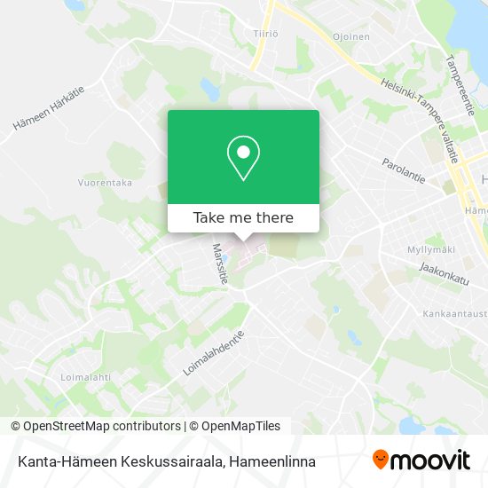 Kanta-Hämeen Keskussairaala map
