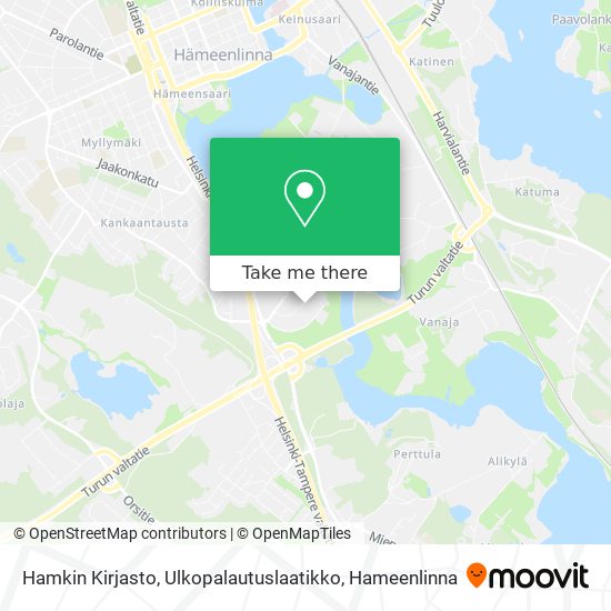 Hamkin Kirjasto, Ulkopalautuslaatikko map