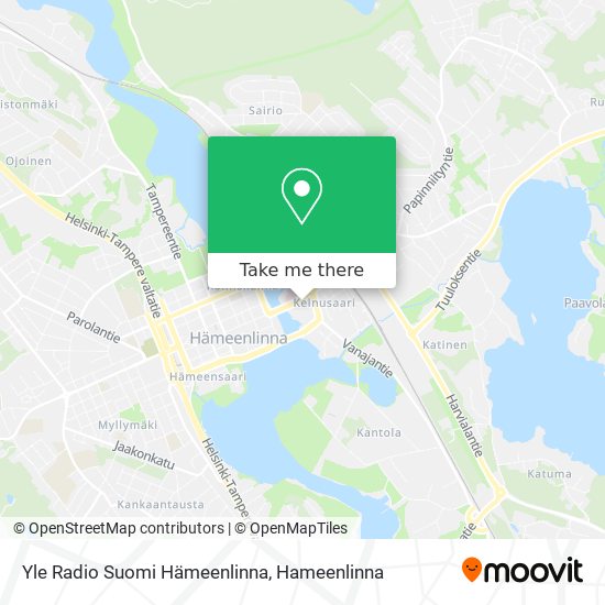 Yle Radio Suomi Hämeenlinna map